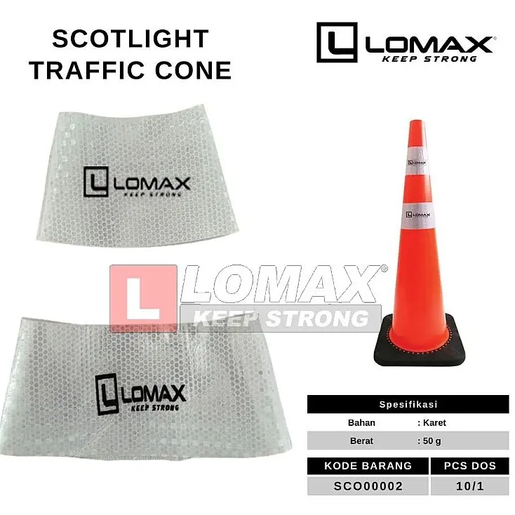Scotlight Traffic Cone 70cm With Hole