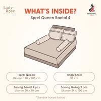 Gambar Lady Rose Prime - Sprei Queen 160x200 Tinggi 30Cm Bantal 4 - Petunia dari Lady Rose Sprei Kab. Bandung 3 Tokopedia