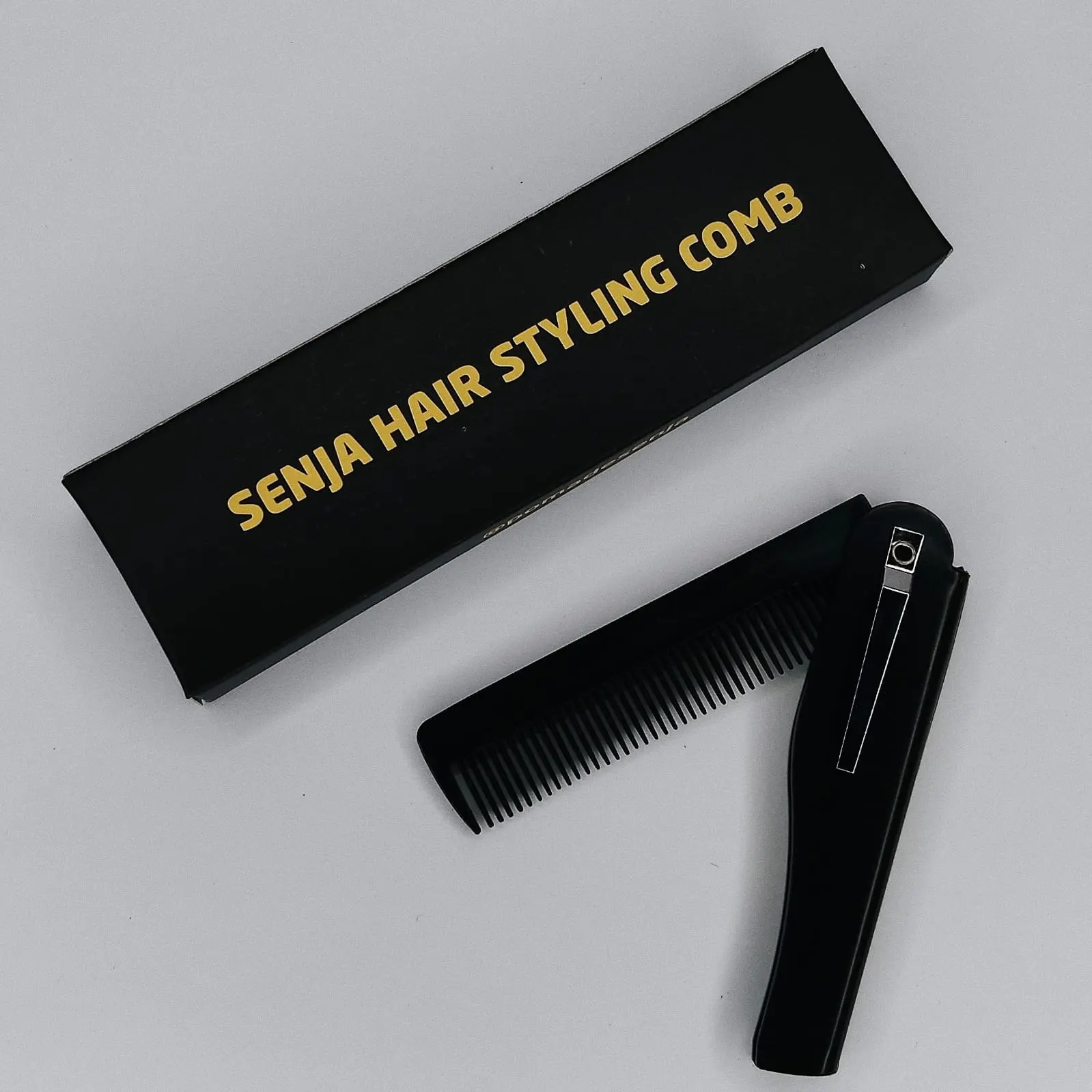 Senja Hair Styling Comb Sisir Lipat Dengan Jepitan Untuk Saku Kemeja Travel Size Praktis Mini
