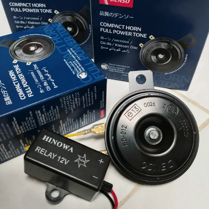 klakson Denso singel disc +relay putus2 untuk motor dan mobil 12V Motorcycle 0