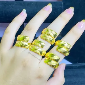 Cincin motif selisih gliter pasir lapis emas 24k (100ml)