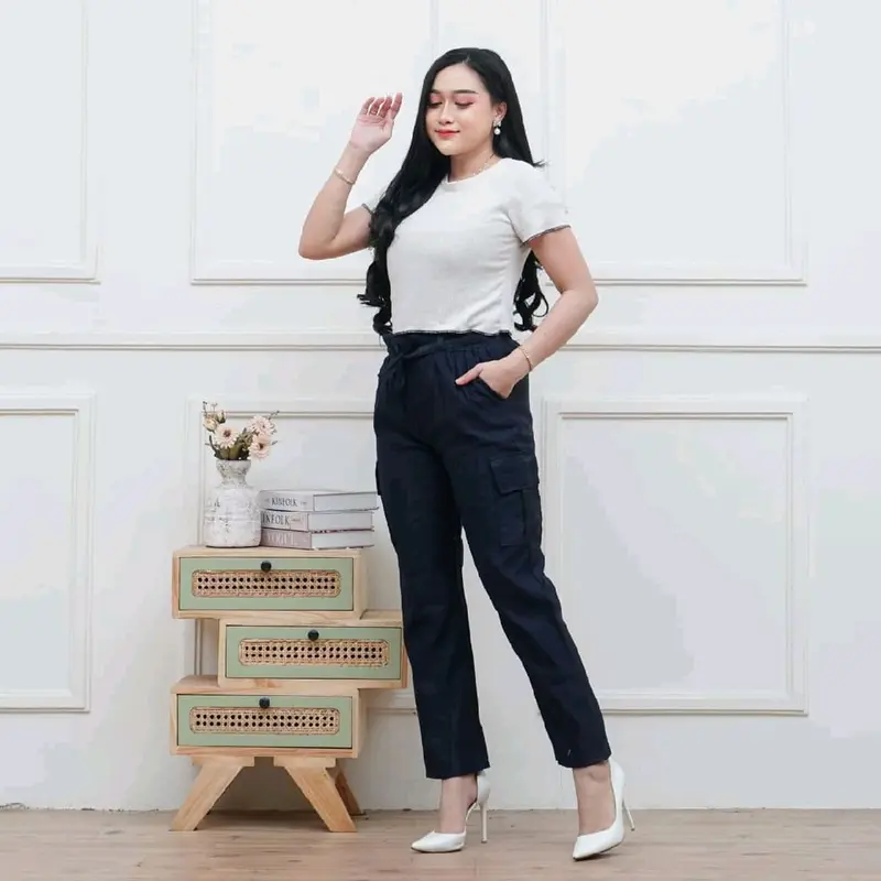 CELANA CARGO WANITA KATUN REMAJA TERBARU PANJANG /CELANA WANITA MASA KINI/CELANA PANJANG WANITA 3