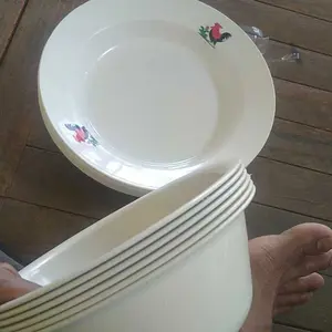 1 set 6pcs mangkok jago + 6pcs Piring jago paling murah