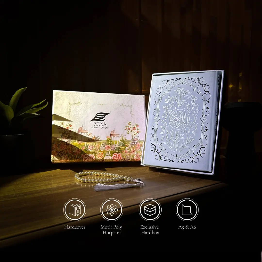 Al Quran Zainaa, Motif Embos CUSTOM NAMA Terjemahan, Non Terjemahan & Blok Warna Free Box Exclusive & Tasbih