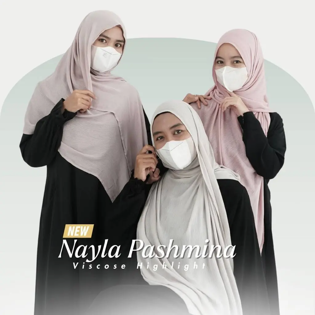 NEW ARRIVAL NAYLA PASHMINA  Viscos ini Highlight Series Nayla hadir buat look kamu jadi tambah anggun, mewah, dan super nyaman dipakai seharian