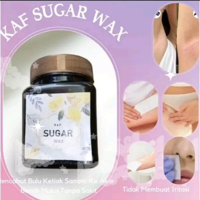 WAXING - 250 gr KAF SUGAR WAX  free 8 kertas wax & 1 spatula wax- Waxing ketiak hair removal