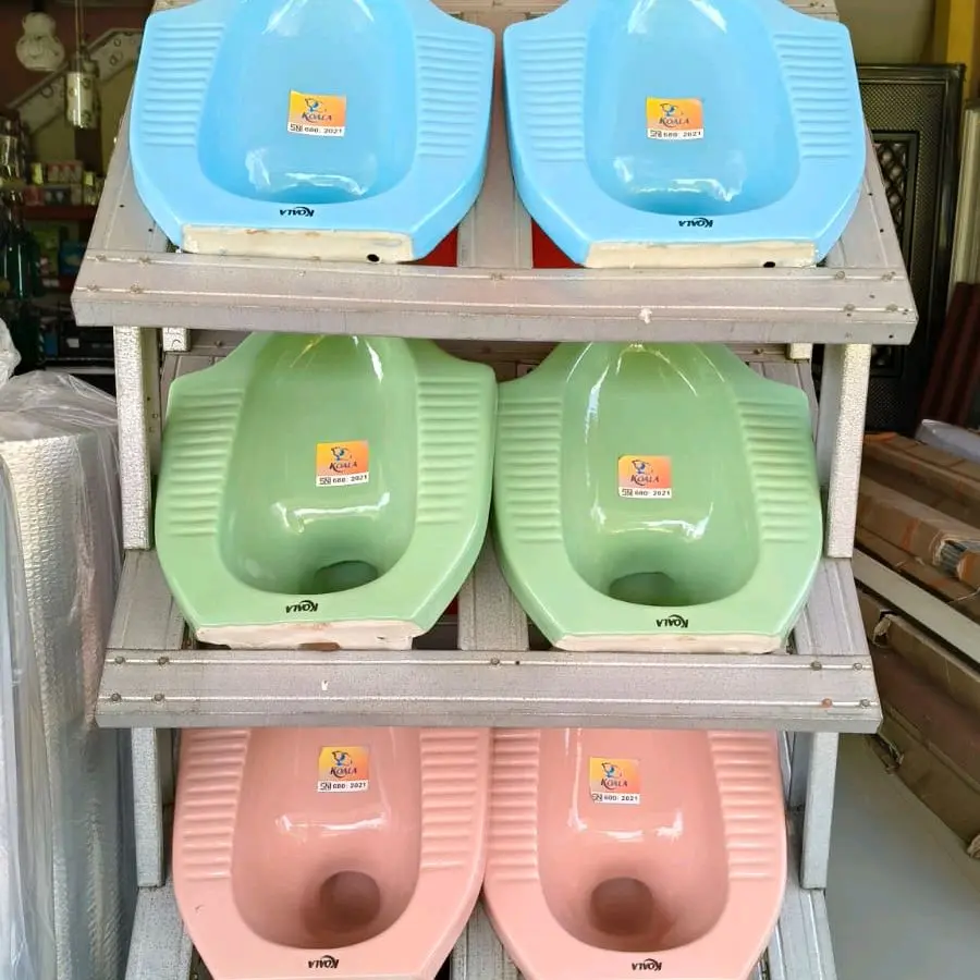 Kloset Jongkok Koala Murah WC Toilet Squat Putih Pink Hijau Biru