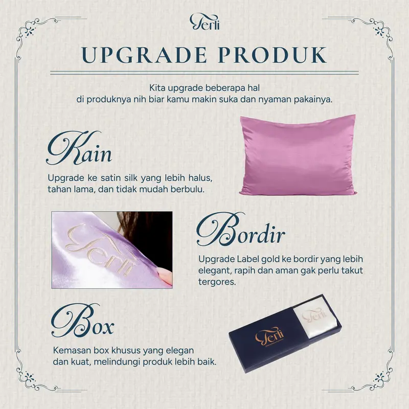 Sarung Guling Premium Satin Silk Terli Beauty 6