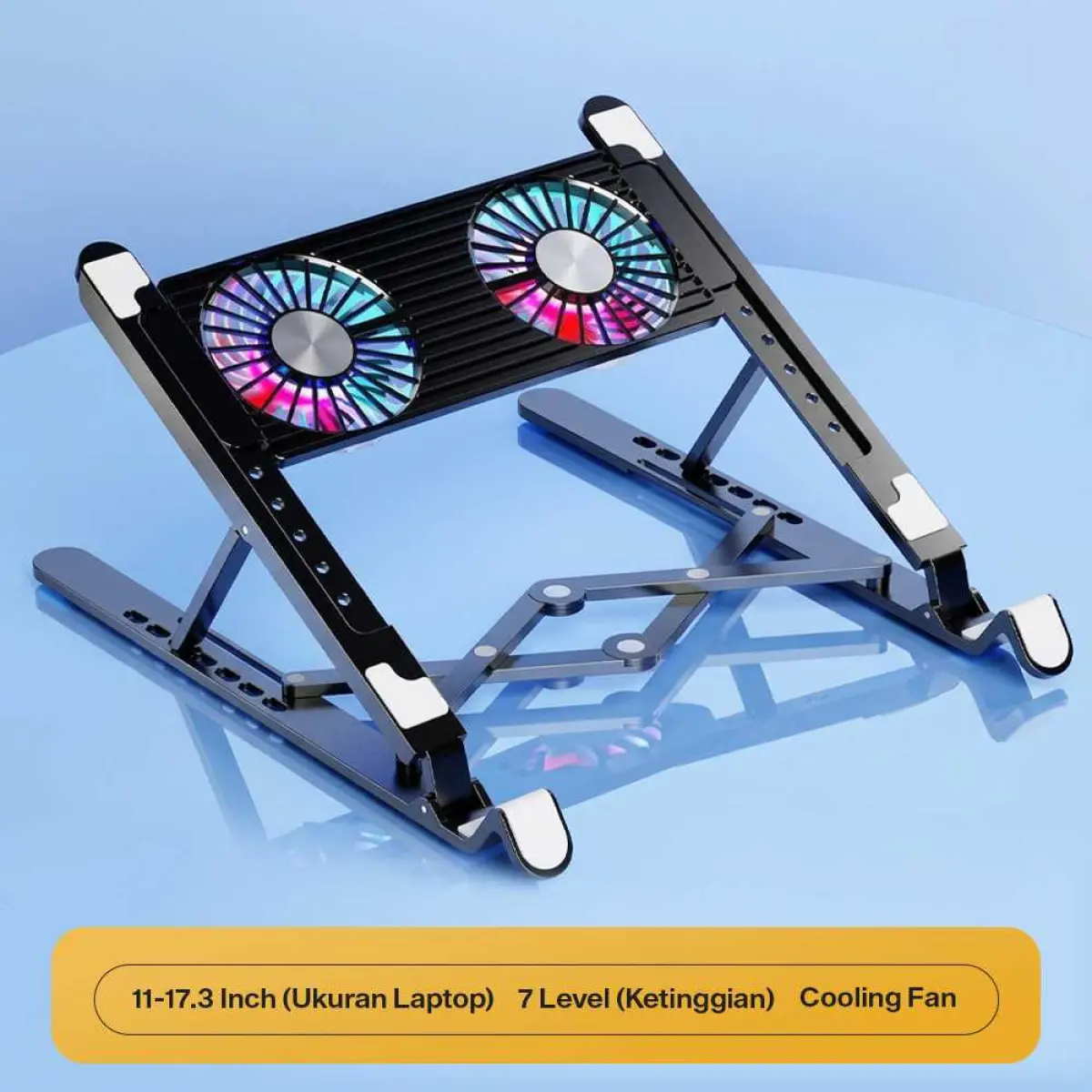 Cooling Pad Laptop Stand Adjustable Double Fan - EV40