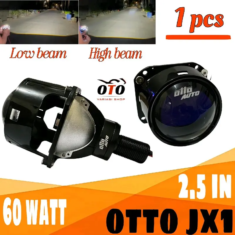 OTTO JX1 60 WATT 2,5 INCH LED PROJECTOR MOBIL DAN MOTOR 0