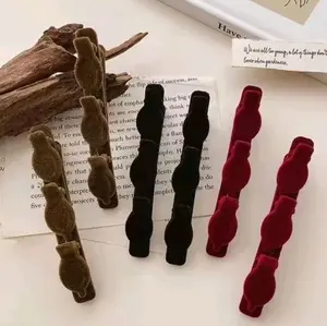 klip Rambut kepang ala korea / jepit poni kepang / jepit poni lucu