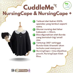 Cuddleme Nursing Cape Apron Menyusui Cuddle Me Pelindung menyusui Bayi Baru lahir Balita