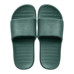 Miniso Sandal Kamar Mandi Bathroom Slippers Sol Lembut Motif Sarang Lebah Sandal Pria dan Wanita EVA Anti-selip Sendal Hitam Putih
