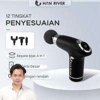 Gambar [Exclusive Steven.Stenly] HAN RIVER Alat pijat MASSAGE GUN - DEEP TISSUE MUSCLE MASSAGER GUN-HITAM - layar sentuh dari HANRIVER LifeStyle Kota Tangerang 1 Tokopedia