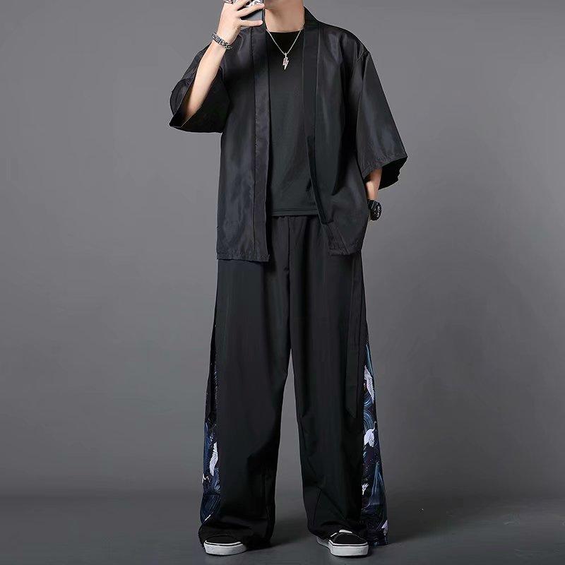 Product Introduction of Summer Shirt 3 Piece Set, Summer Casual Sunscreen Half Sleeve Ancient Style Shirt, Unisex 10