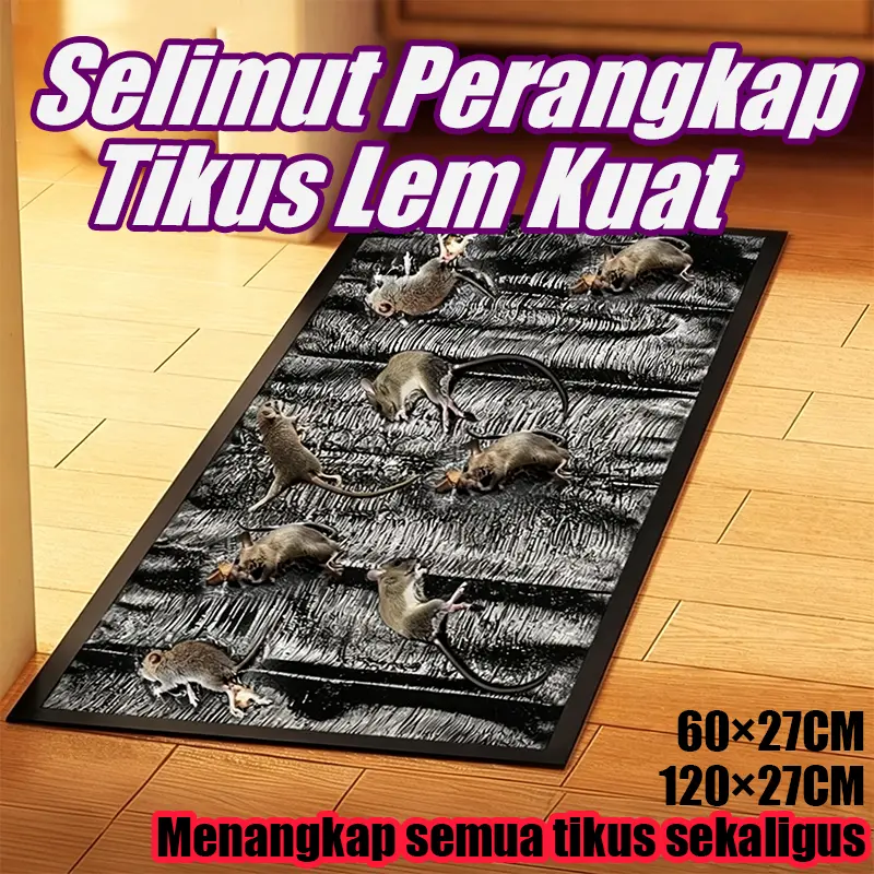 Karpet Lem Tikus Jumbo Magic Glue Trap Daya Rekat Super Lengket Anti Lepas Pembasmi Tikus