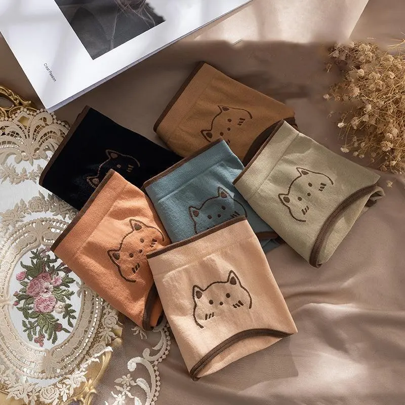 Quần Lót Thể Thao, Thiết Kế Đơn Giản, Chất Liệu Cotton Không Đường May, Thoải Mái Và Thoáng Khí, Quần Lót Không Đường May 2