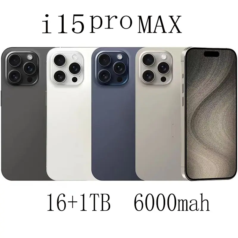 i15 ProMax 16+1TB smartphone dual SIM card 6.8-inch Android smartphone COD penghantaran ke rumah tempatan