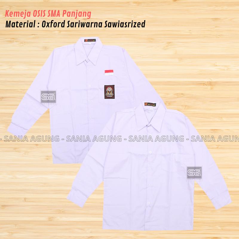 SERAGAM SMA BAJU PUTIH PANJANG PUTRI 1