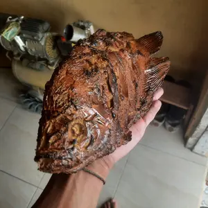Replika Ikan Gurami Bakar Goreng Pajangan Toko Warung Specialty DIY Supplies untu k Dekorasi Unik