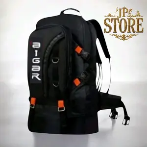 Tas Ransel Jumbo Pria dan Wanita dengan Ruang Utama Besar dan Kantong Jaring di Kanan dan Kiri - Backpack