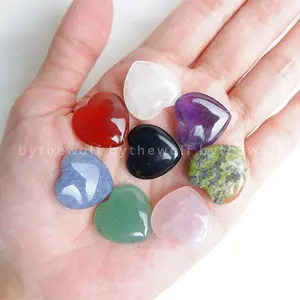 Tarotbythewolf - Crystal Heart Stone - Batu Alam