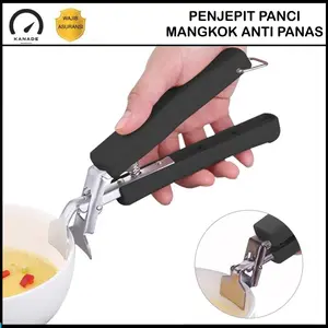 Tang Penjepit Panci Mangkok Anti Panas Jepitan Gripper Pencapit Stainless Panci Praktis