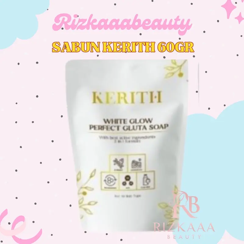 ￼KERITH - GLUTA SOAP | SABUN MANDI SABUN PEMUTIH SABUN BATANG MENCERAHKAN MEMUTIHKAN DENGAN 5 KANDUNGAN AKTIF MENGHILANGKAN JERAWAT PUNGGUNG MENCERAHKAN AREA LIPATAN 0