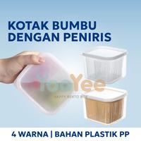 Gambar Yooyee Kotak Penyimpanan Bumbu Jahe/Bawang/Cabe dengan Saringan Peniris dan Tutup - Putih dari Yooyee Indonesia_NEW Kota Administrasi Jakarta Barat 1 Tokopedia