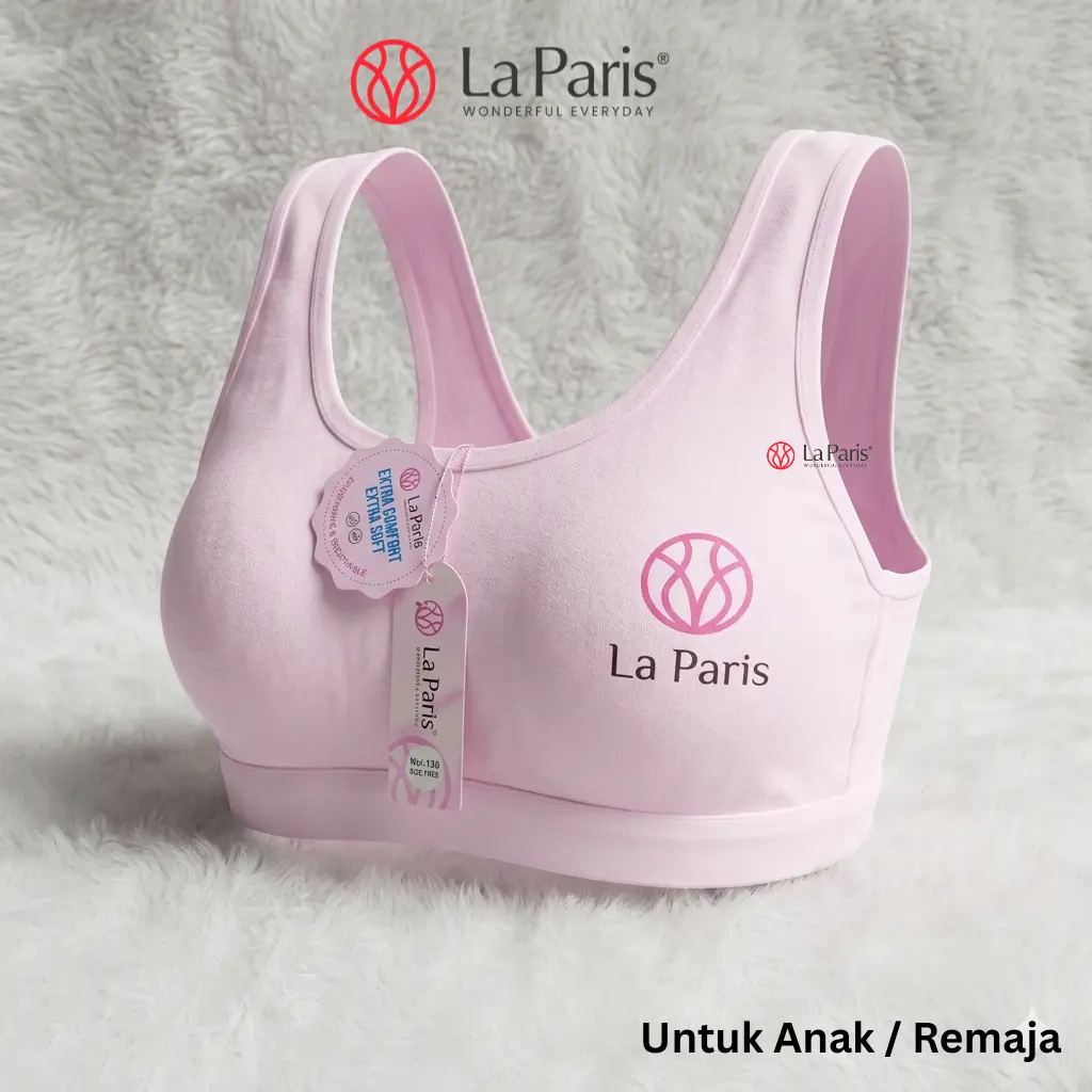 GROSIR 3/6PCS Miniset Anak Perempuan SD / SMP Bahan Katun Halus 100% COTTON 13 Thn Anak Remaja LA PARIS B33 D858 D68 B828