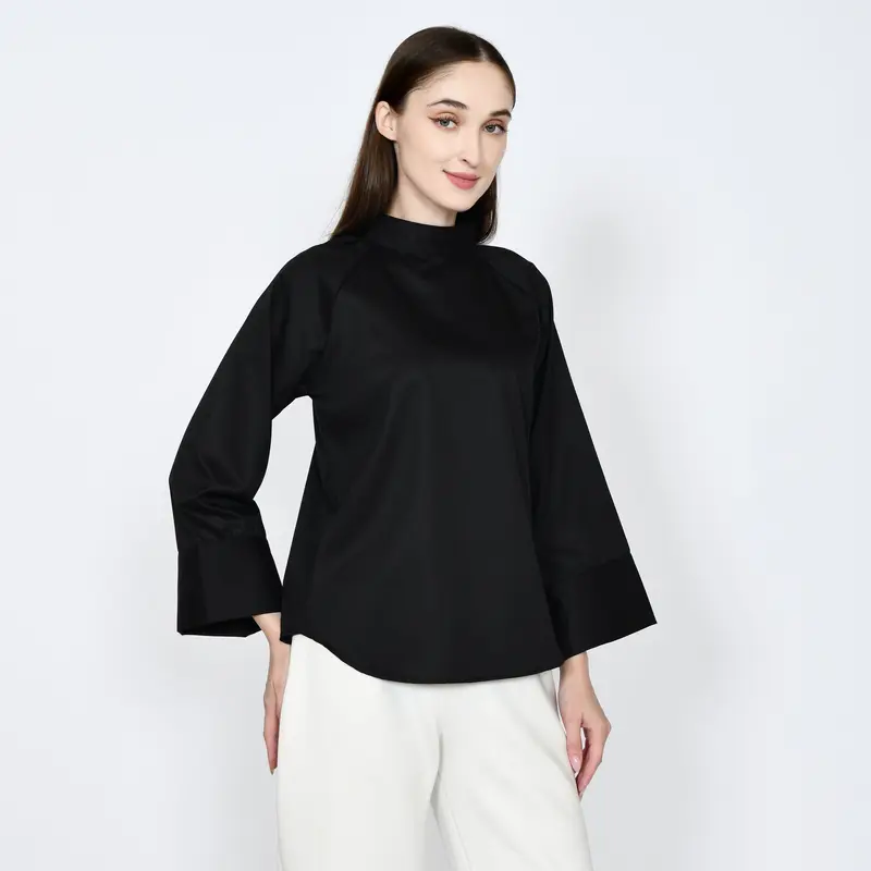 [CUCI GUDANG] - BIANCA BLOUSE ATASAN WANITA LENGAN PANJANG BLOUSE SIMPEL 0