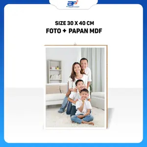 CETAK FOTO 12 R BINGKAI MDF UKURAN 30X40 CM Dipasang di Dinding Modern dekorasi bukan musiman prakarya bingkai foto