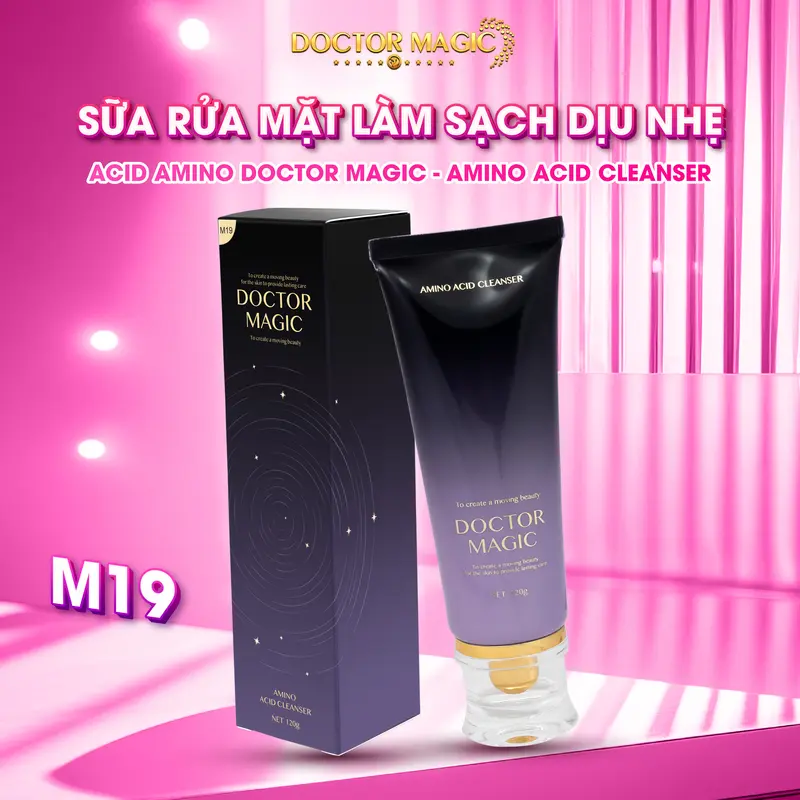 M19 - Sữa Rửa Mặt Làm Sạch Dịu Nhẹ Acid Amino Doctor Magic - Amino Acid Cleanser - 120g - Skincare 4