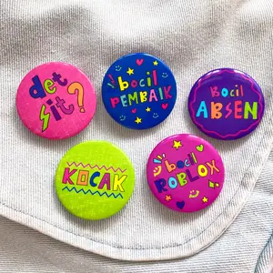 Minimal Beli 3 Pcs Windah Pin Button Bros Bocil Kocak Aesthetic Lucu