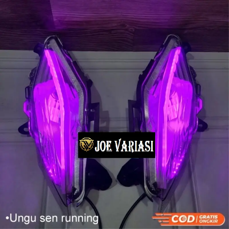PAKET FULLSET LAMPU ALIS BEAT NEW DELUXE STREET TAHUN 2020 2021 2022 2023 2024 MIKA SMOKE Foto Kabel Motor Reflektor Motorcycle lampu  alis 2