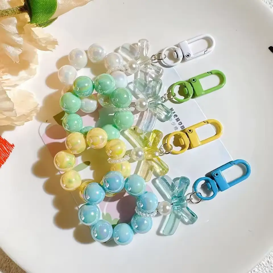Keychain Manik Bunga Pita