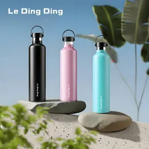 LeDingDing-Tumbler Thermos Stainless Bottle Botol Air Minum Tahan Panas Dingin Vacuum Flask Termos Tumblr Sport 750ml 1000ml Tumbler tahan panas dingin  12 jam termos sendok garpu tumbler stainless termos es batu