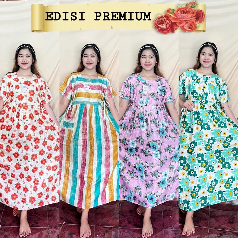 3pcs Special Premium Daster chibilong sematakaki ld 110 pb 125 Kancing Bumil Menyusui Motif dan warna random [kencanaputribatik] 0