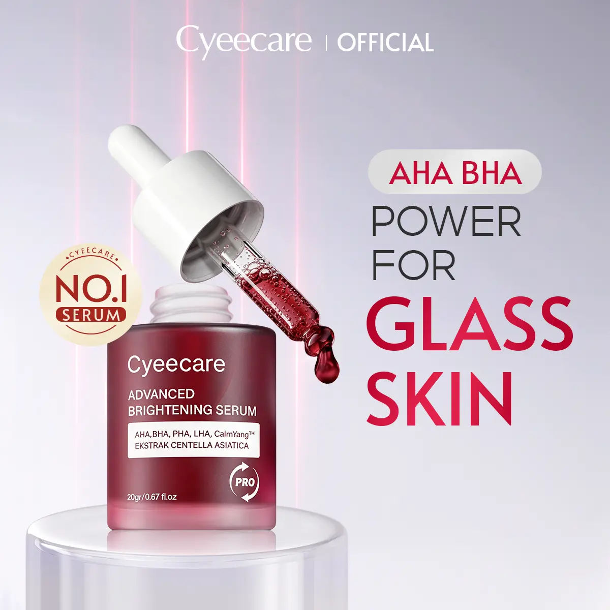 [BPOM COD]Cyeecare-3 Peeling Solution 20gr. Serum Eksfoliasi Kulit, Solusi Cepat Pori-Pori Besar. Niacinamide Hydrating Vitamin Bersihkan Aging AHA BHA PHA LHA Essence Kering Mencerahkan