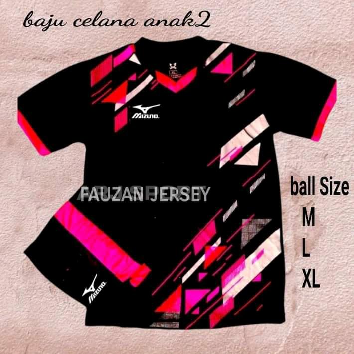 stelan baju jersey anak anak umr 6-13 th kaos bola voli futsal cwe cowo Sport Outdoor 0