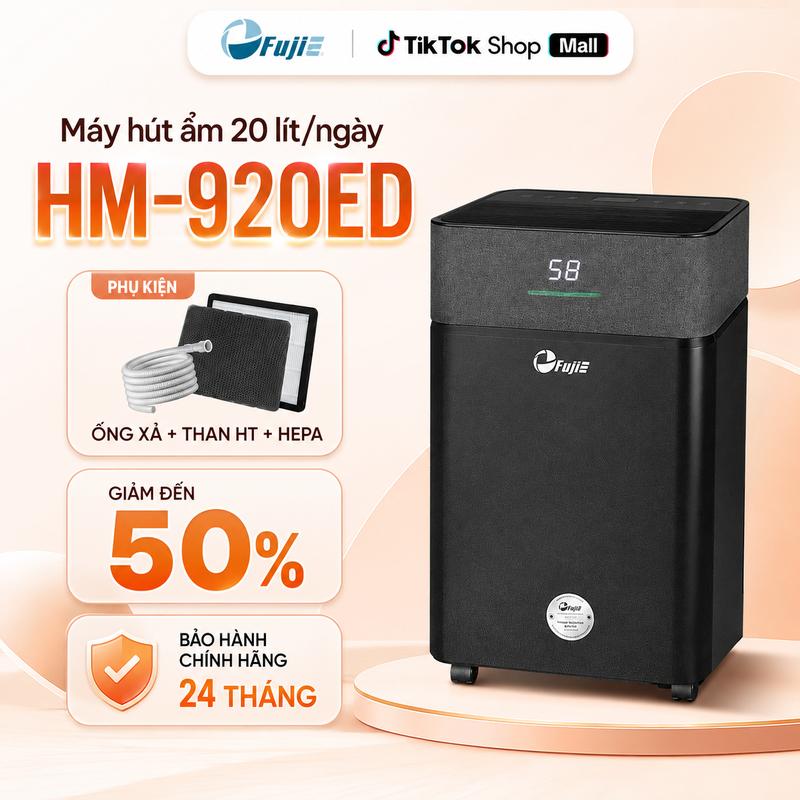 Máy hút ẩm dân dụng bản cao cấp FujiE HM-920ED/EC, phù hợp với 20–30m² - công…
