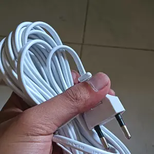 Fitting Lampu Gantung Kabel E27 Saklar ON OFF Panjang 3M 5M 10M Kabel Putih Merah Universal untuk Lampu LED & Hias