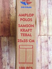 Gambar 100 Lembar Amplop Coklat Polos Tanpa Tali 310 Ukuran 25 x 35 Synergy dari Comart Store Kota Semarang 4 Tokopedia