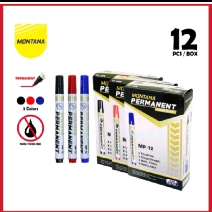 Spidol  Montana permanen MP 12 1 kotak isi 12 pcs 0