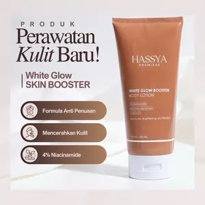 LOTION PEMUTIH WHITE GLOW SKIN BOOSTER WHITENING BODY LOTION & MOISTURIZER