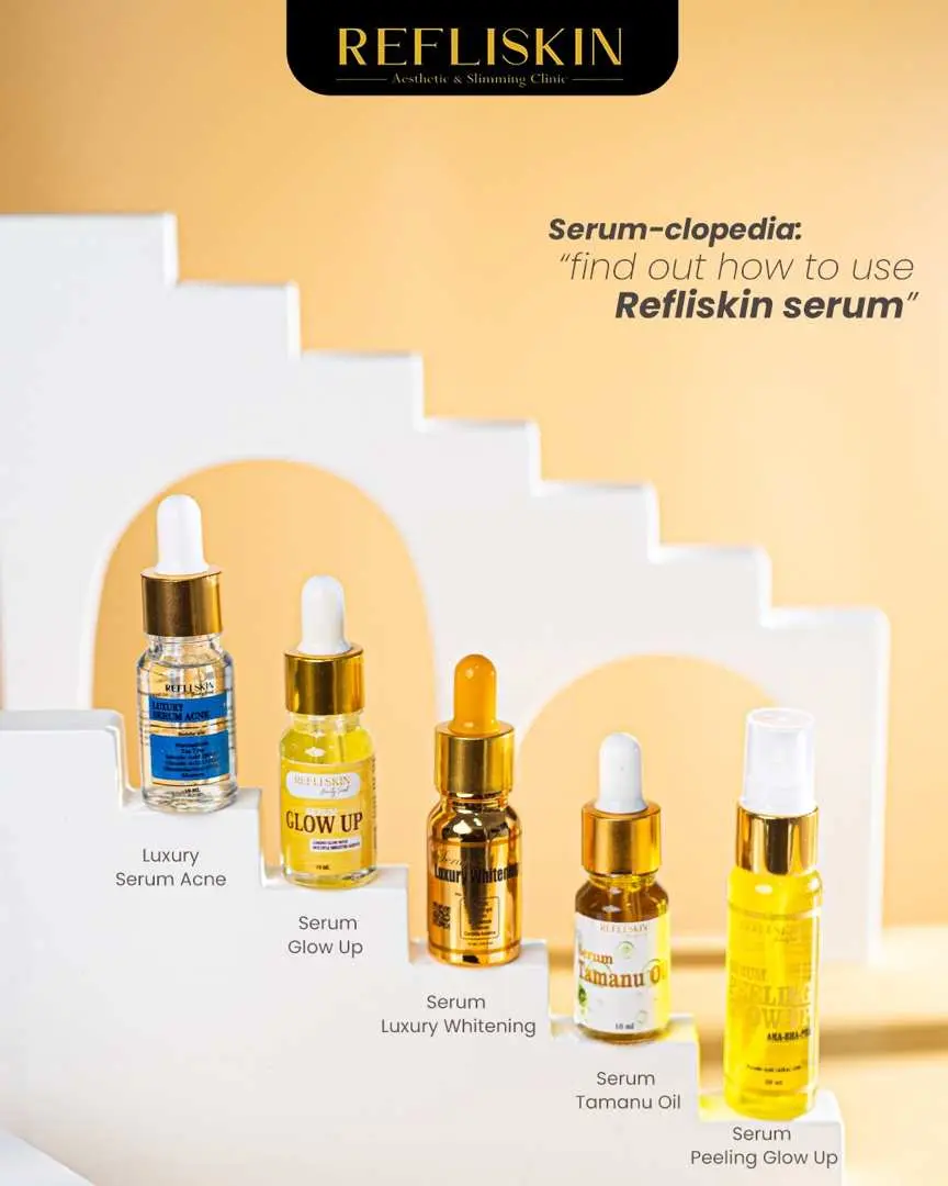 Refli Skin Serum All Varian - Glow Up Face Serum - Serum Copper Peptide - Serum Peeling - Serum Acne - Skincare Viral Ori