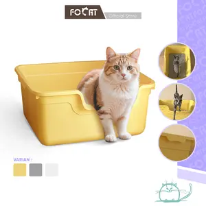 FOCAT X Bak Pasir Kucing Anjing M19 Pet Litter Box Desain Terbuka Ukuran Besar / Toilet Kucing Anjing / Tempat Pup Kucing