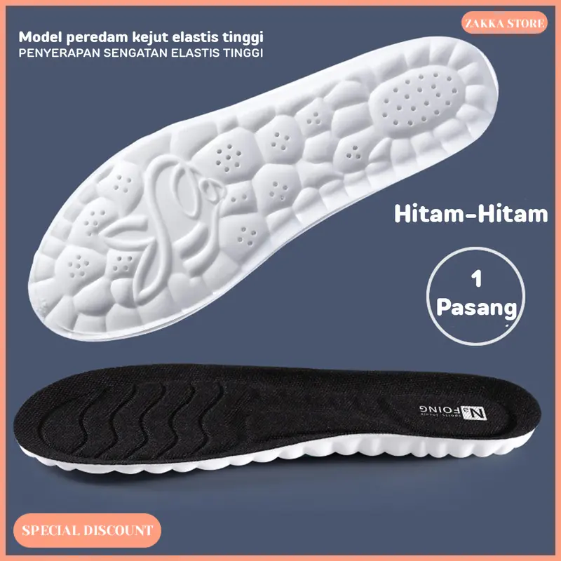 Zakka Store COD Alas Kaki Insole Busa Empuk 1 Pasang / Busa Alas Sepatu Empuk / Alas Sepatu Lembut 3