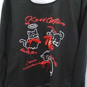 KAOKAO BEATIFUL CAT SWEATER ATASAN WANITA KOREAN LOOK STYLE PITA 3D NTR Oversize Sweatshirt Fleece Crewneck Baju Oblong