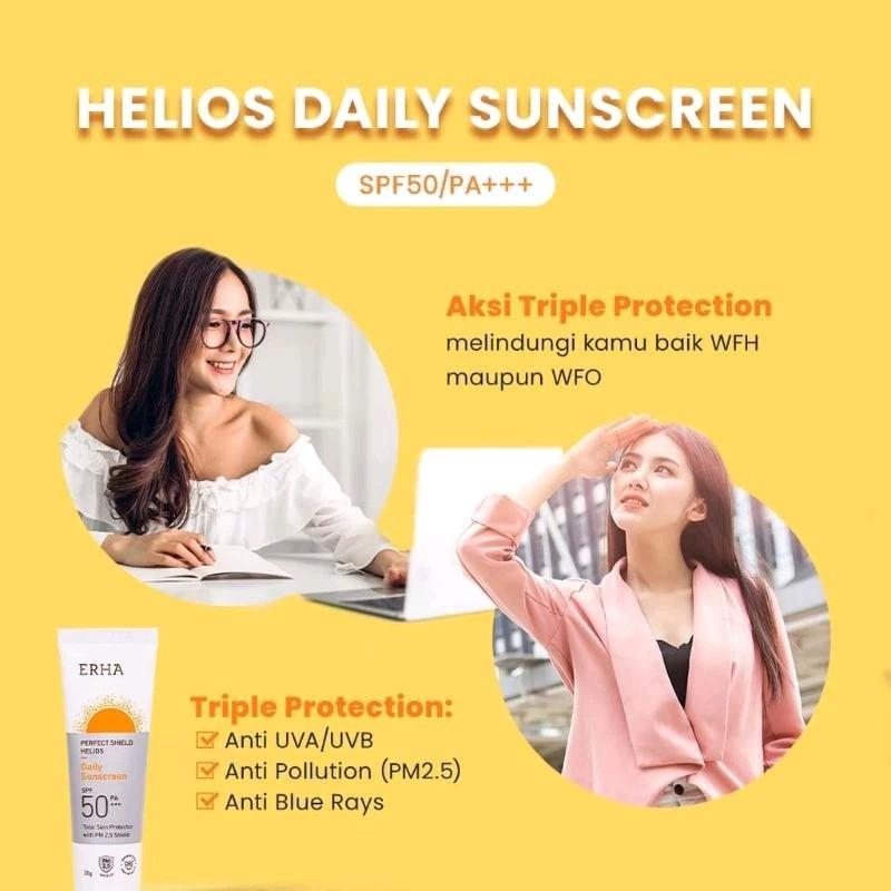 ERHA Perfect Shield Helios SPF50/PA+++ 30g - Sunscreen Wajah Daily 3